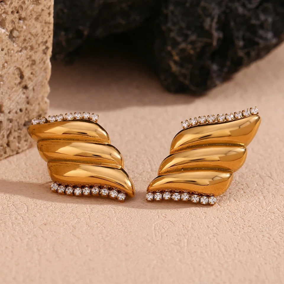 Angel Wing Earrings - Tarnish Free