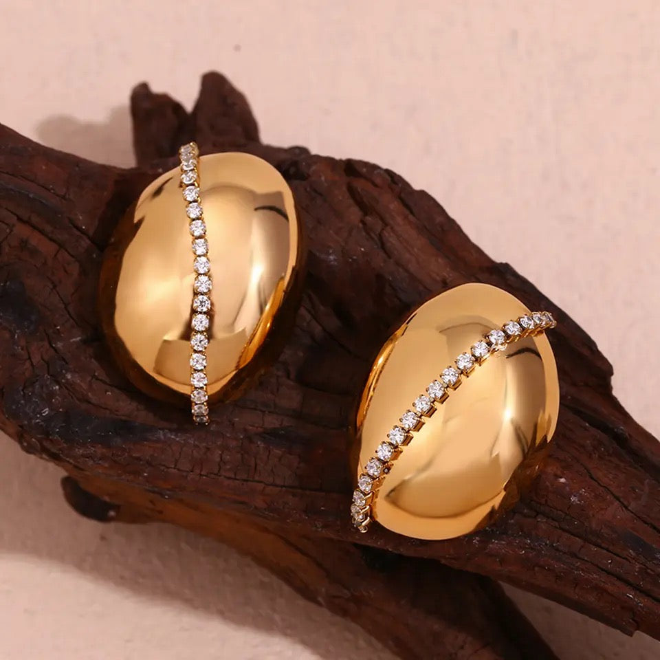The Oval Earrings - Tarnish Free